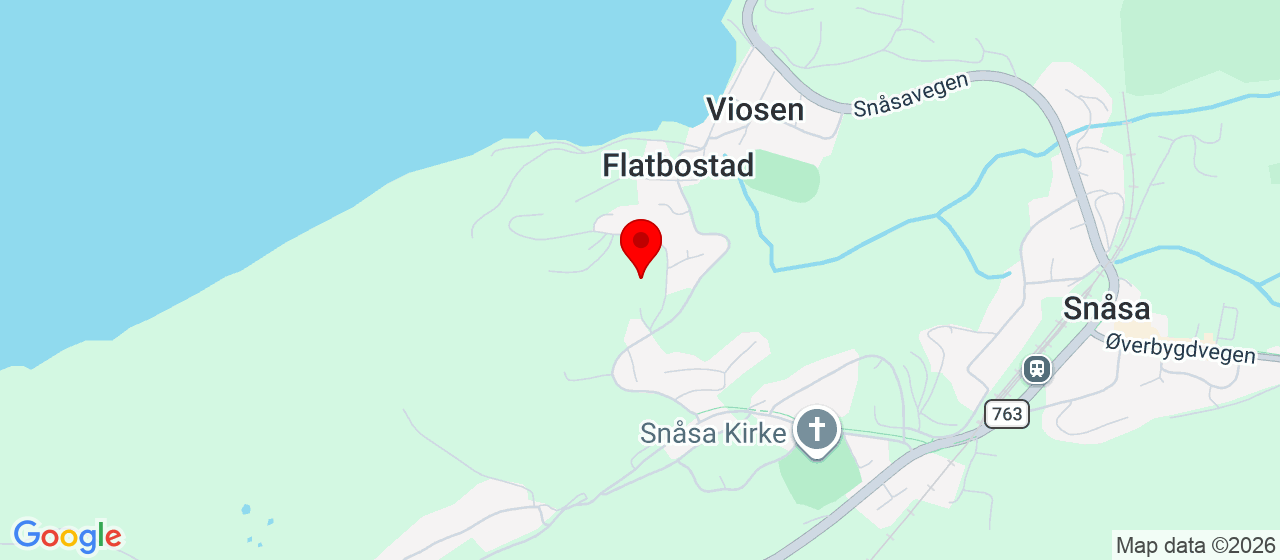 Kart over Snåsa Skole 