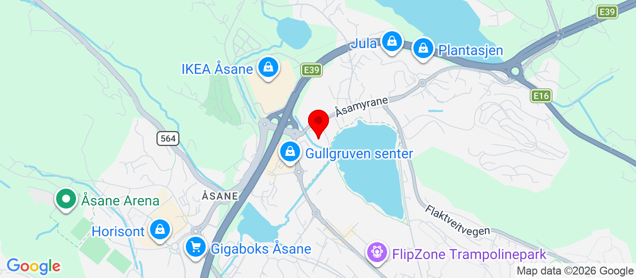 Kart over Åsamyrane 271 NYBORG