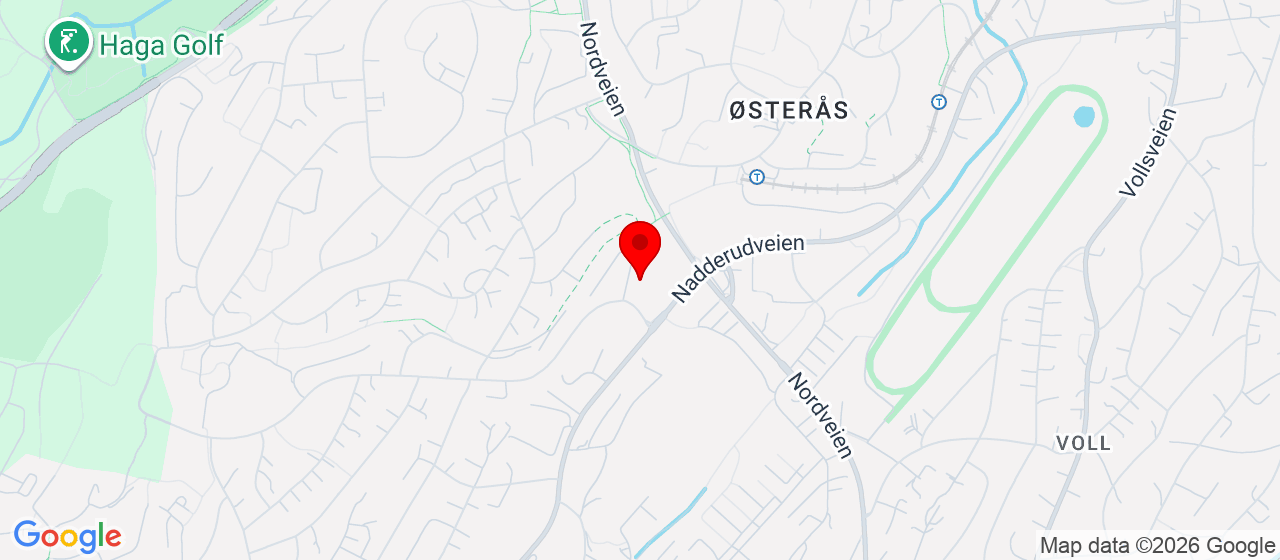 Kart over Bispeveien 10 Hosle