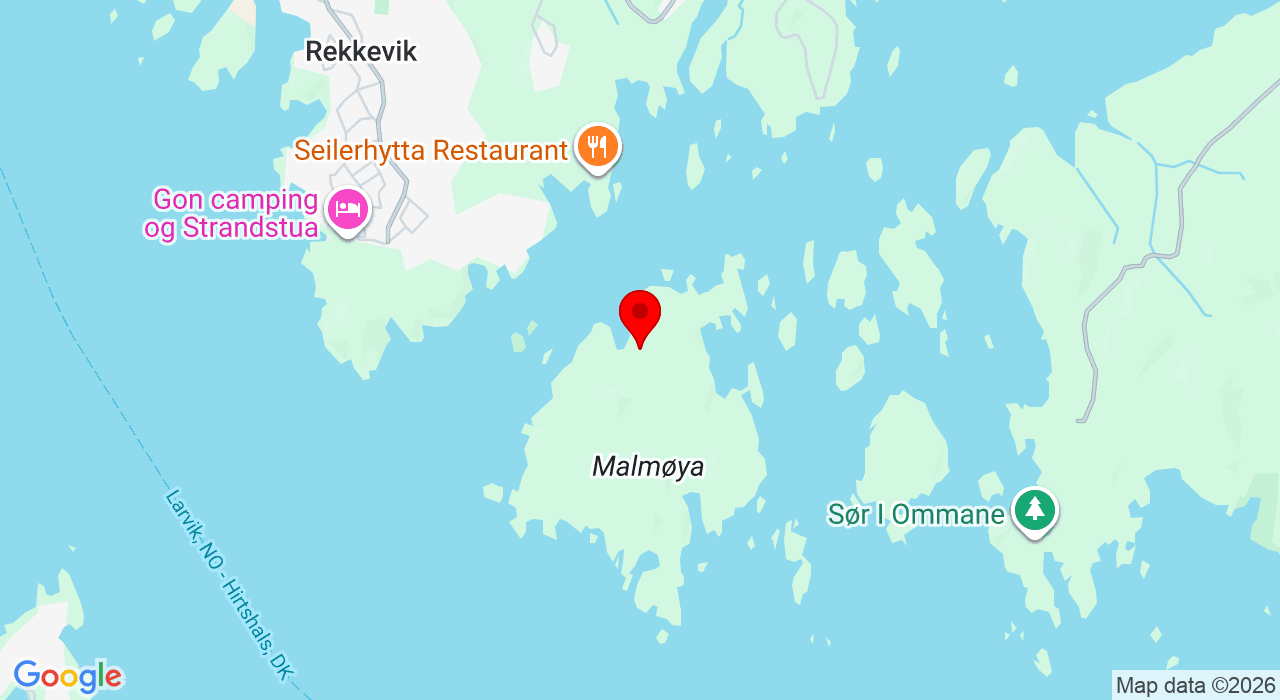Google Map of https://www.google.com/maps/place/Malmøya, Larvik,Larvik