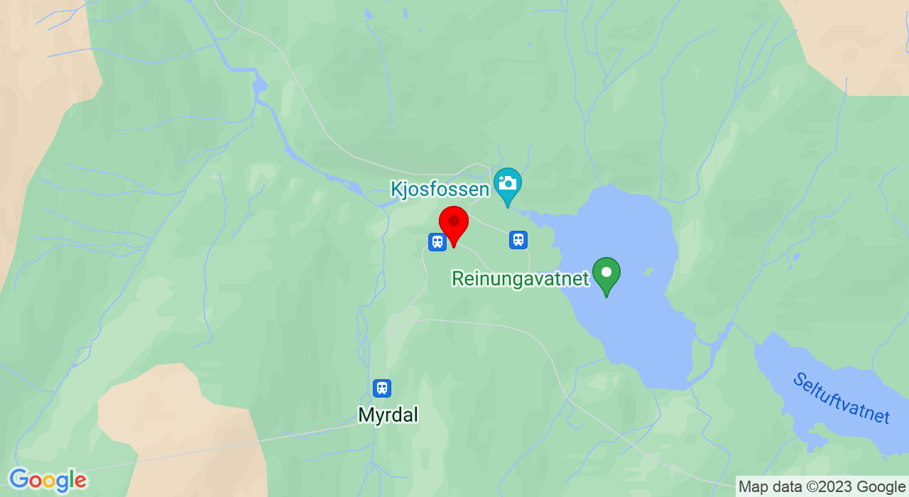 Google Map of Vatnahalsen hotell,5718+Myrdal
