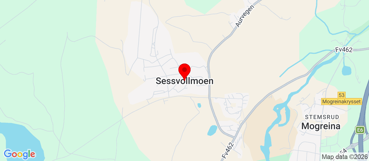 Kart over Sessvollmoen militærleir 