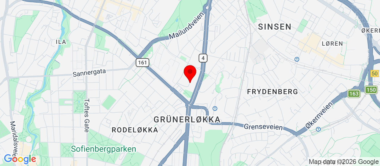 Kart over Grunerløkka OSLO