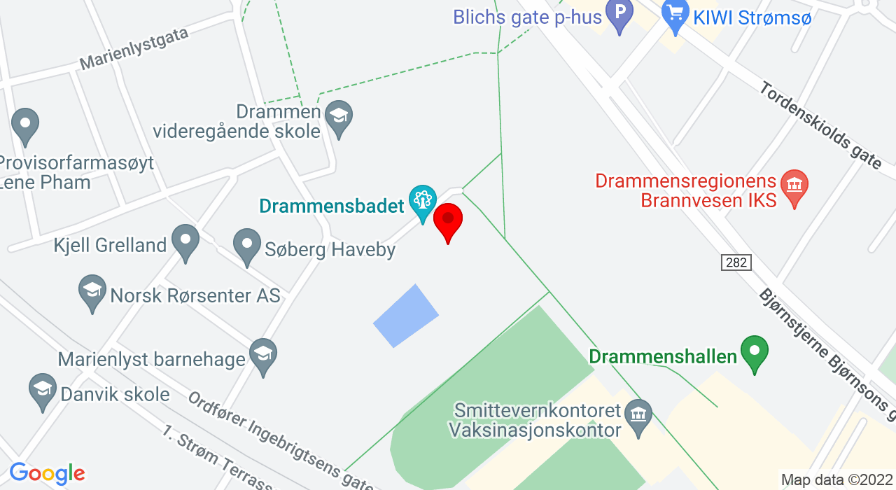 Google Map of Danvikgata 40,3045+DRAMMEN