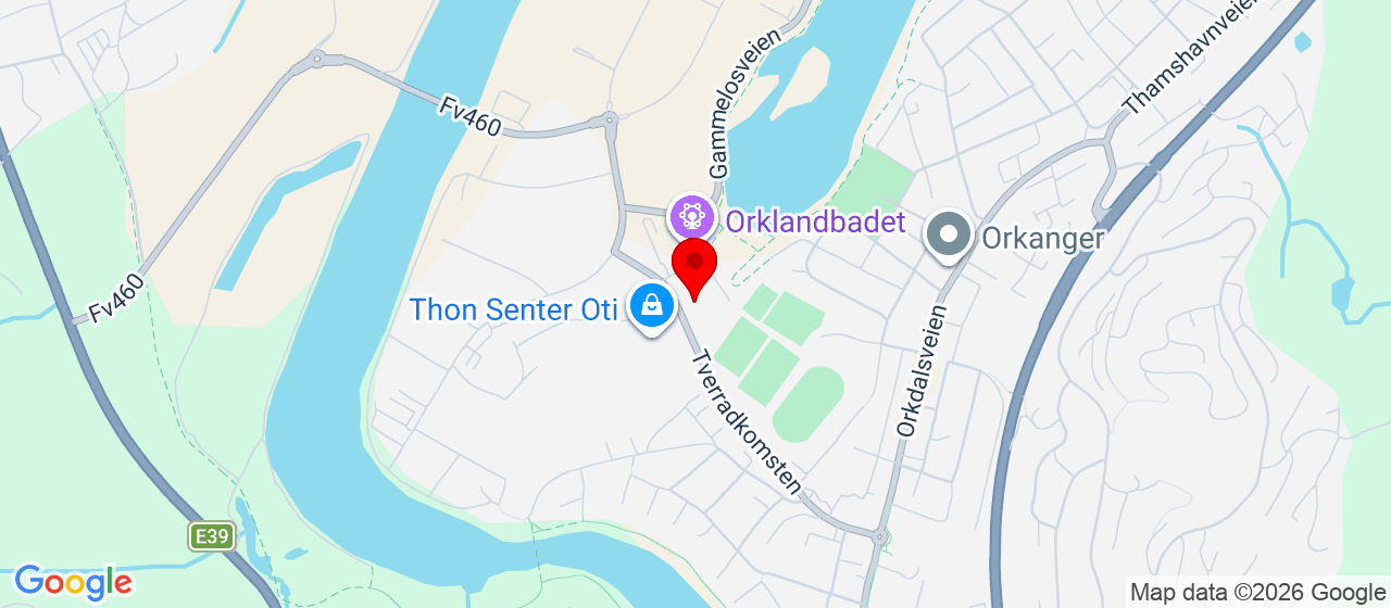 Kart over Tverradkomsten 61 ORKANGER