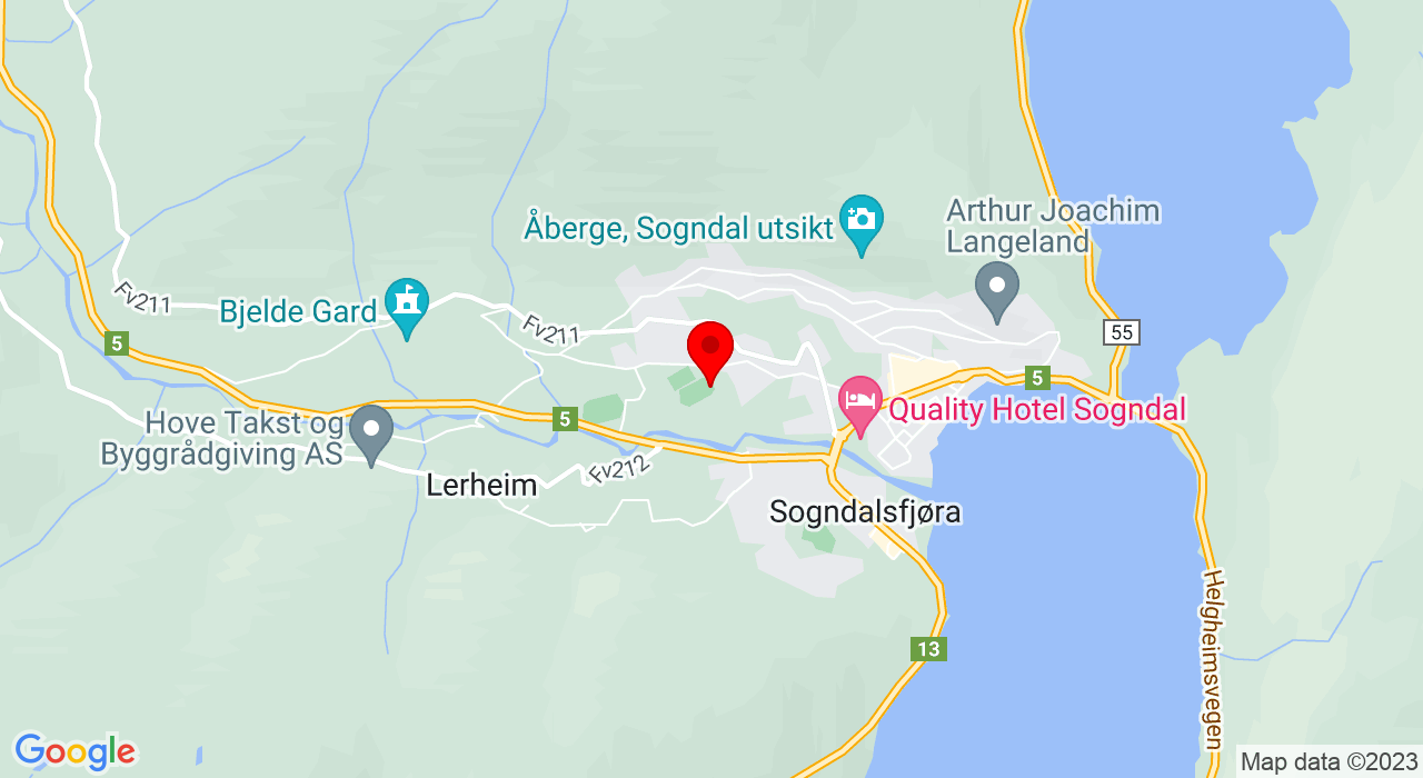 Google Map of Trolladalen 30,6856+Sogndal