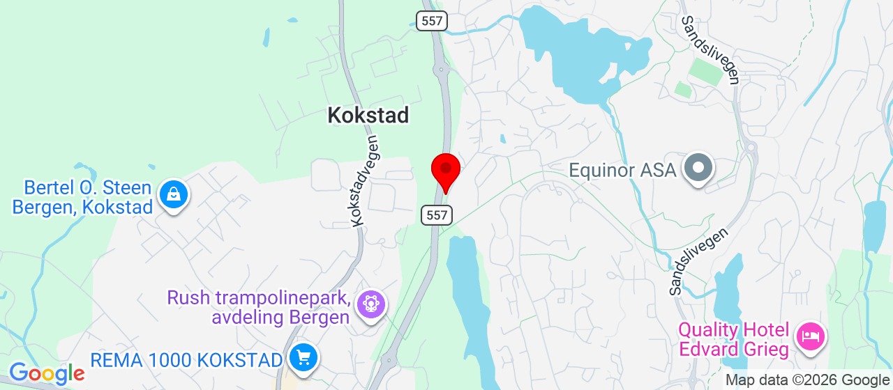 Kart over ytrebygdsvegen 215 Blomsterdalen