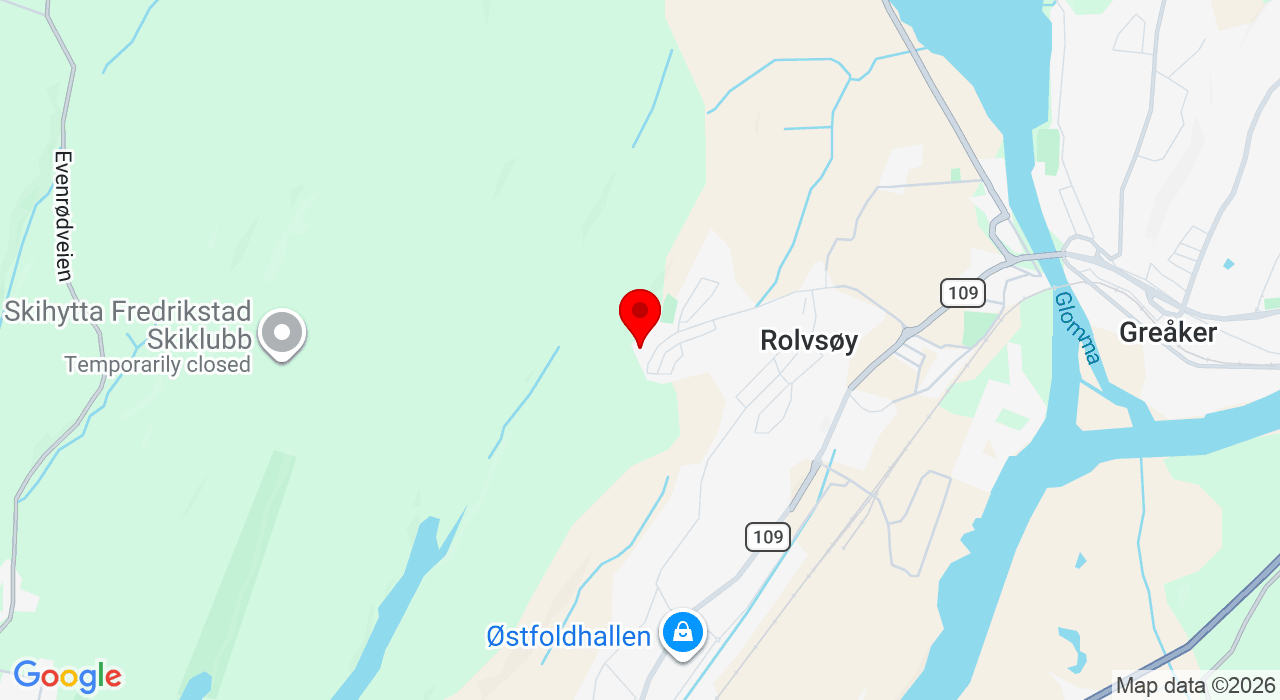 Google Map of https://www.google.com/maps/place/Hatteveien 45,1665+Rolvsøy
