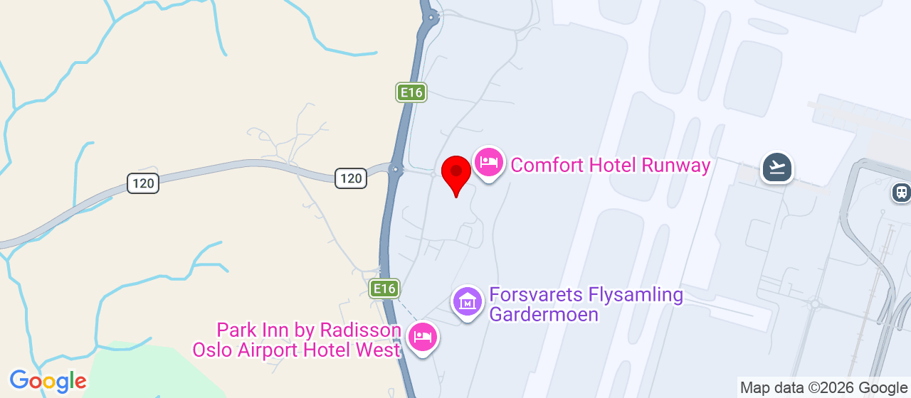 Kart over Clarion Hotel &amp; Congress Oslo Airport 