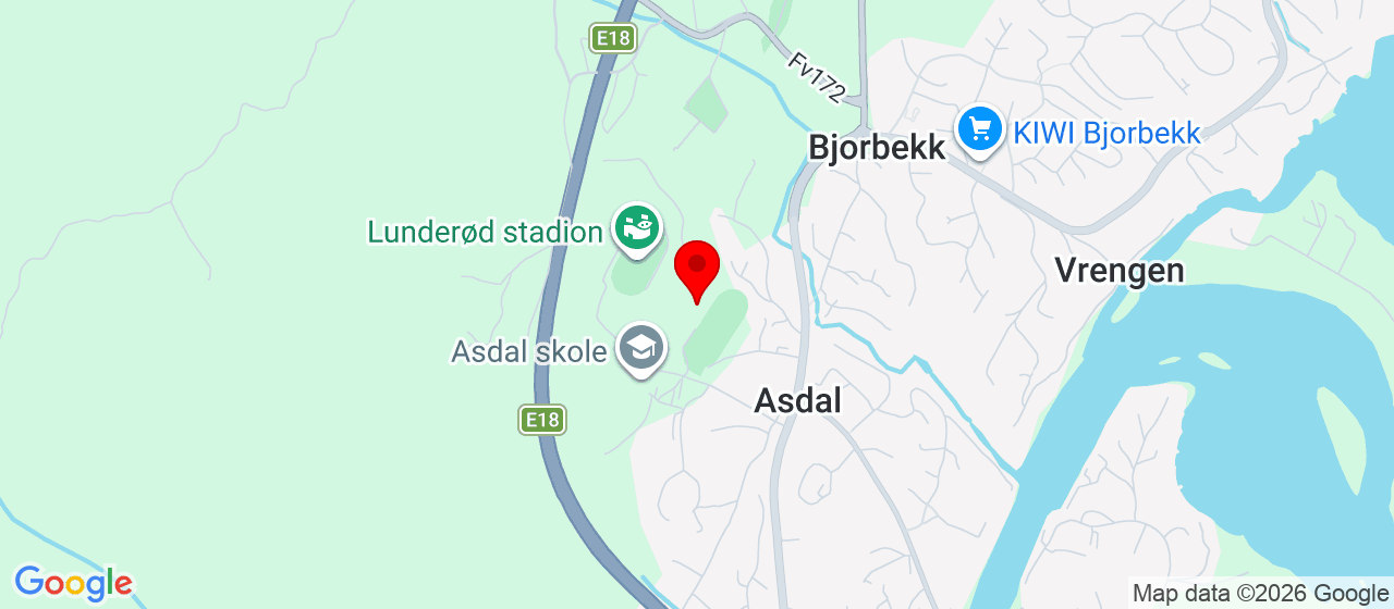 Kart over Lunderød 42 BJORBEKK