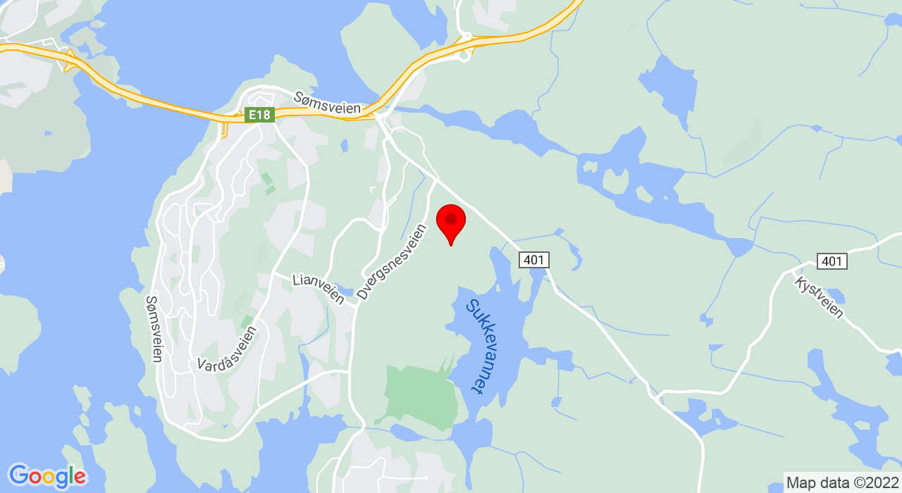 Google Map of Dvergsnesveien 27,4638+KRISTIANSAND S