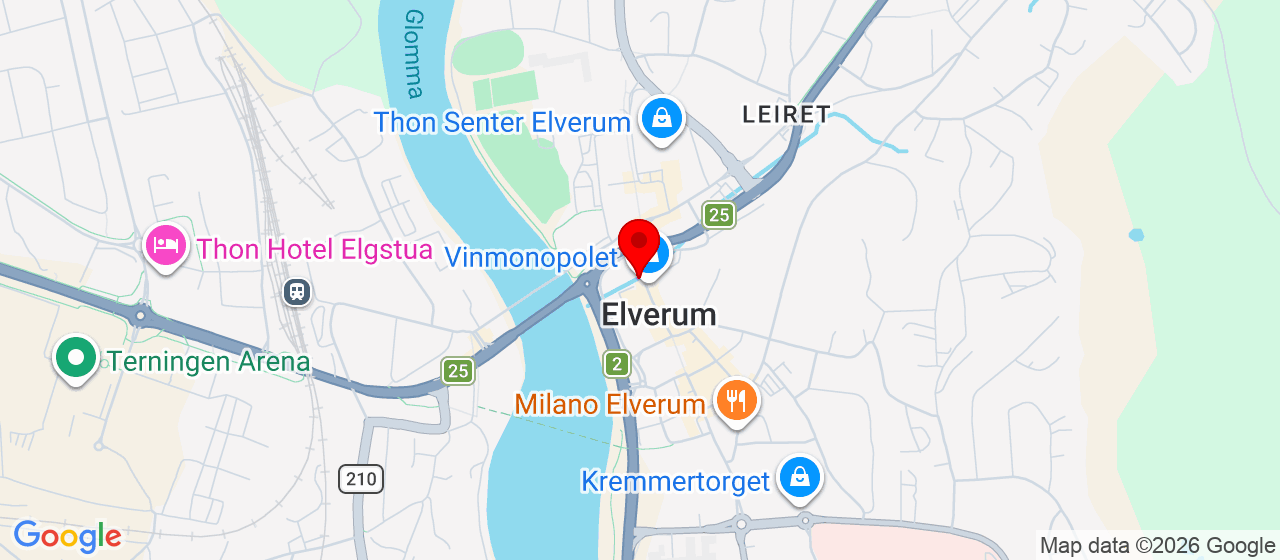 Kart over Storgata 7. ELVERUM