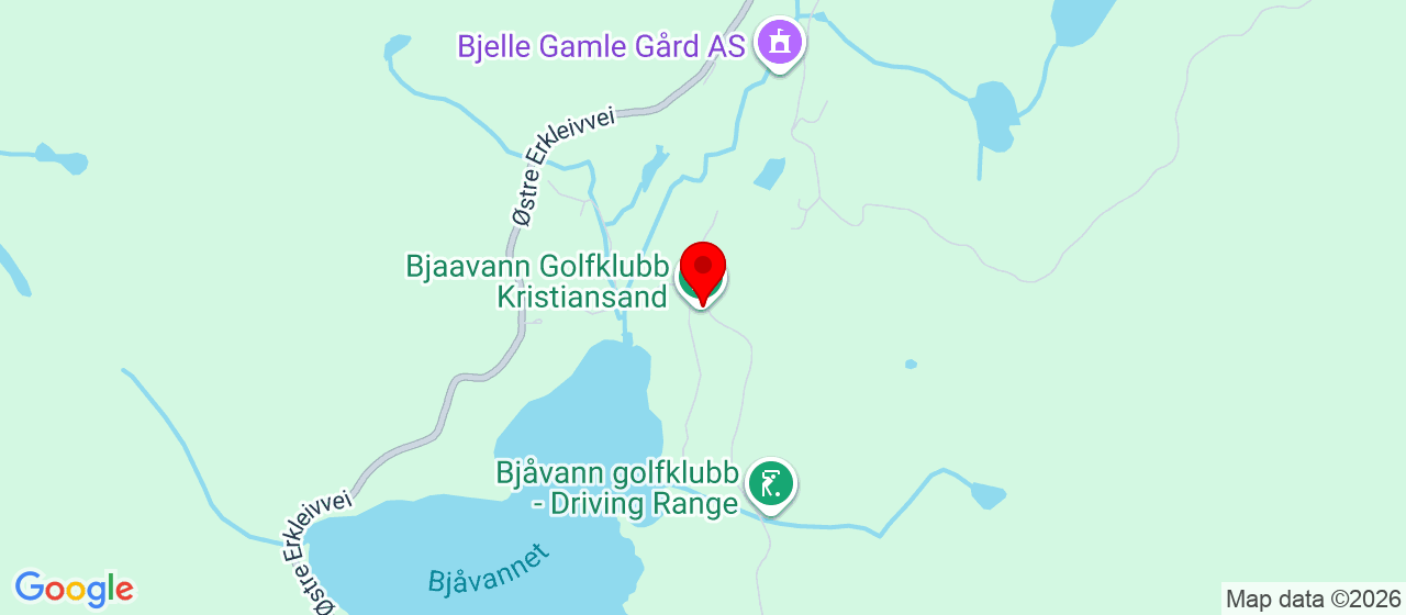 Kart over Østre Ålefjærvei 195 KRISTIANSAND S
