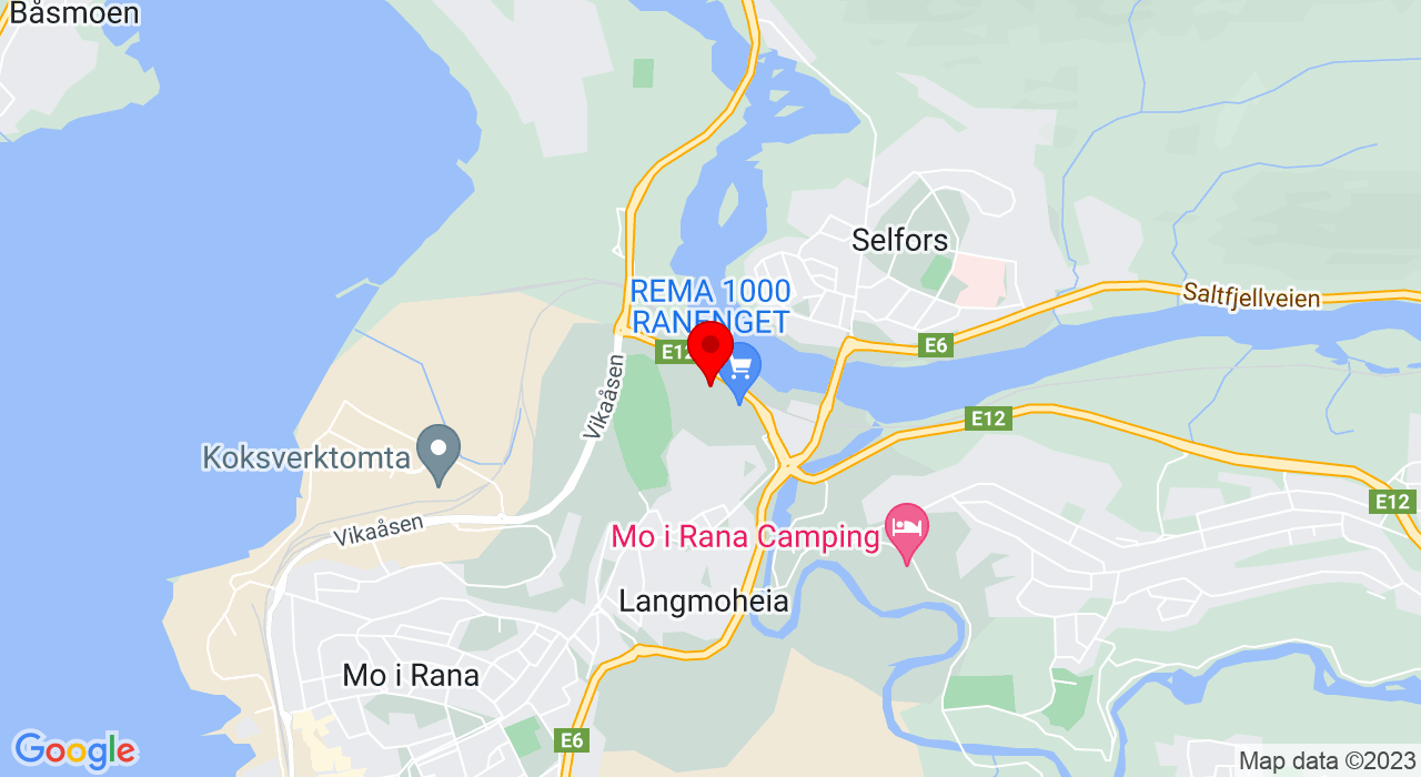Google Map of Ranenget 17C,8626+Mo i Rana