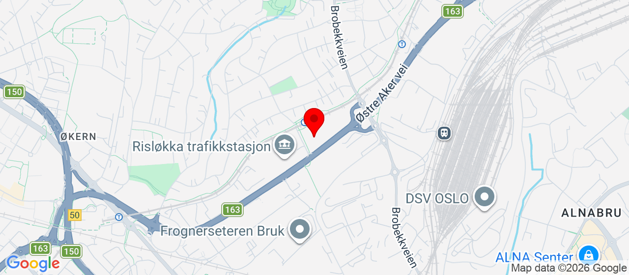 Kart over Østre Aker vei 60 