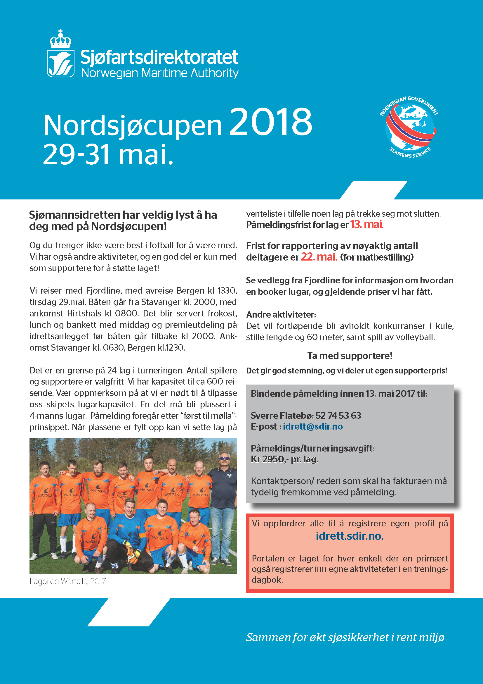 Invitasjon Nordsjøcupen 2018 Invitasjon Nordsjøcupen 2018