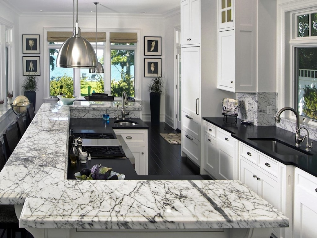 Marble kitchen worktops countertops