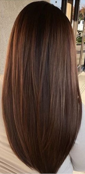 cool brunette hair color with subtle warm highlights... by http://www.dana-haircuts.xyz/hair-tutorials/brunette-hair-color-with-subtle-warm-highlights/