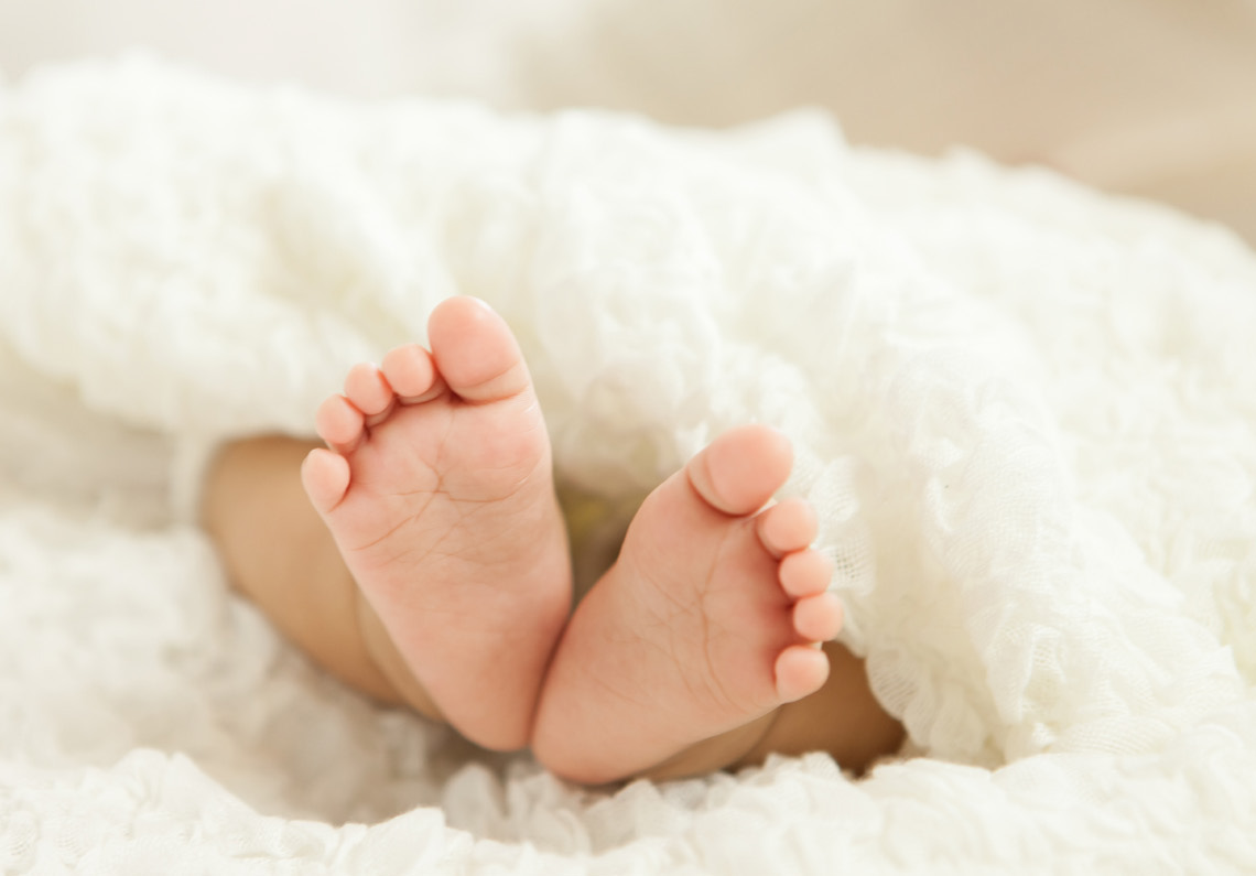 Image of a newborn babys' feet